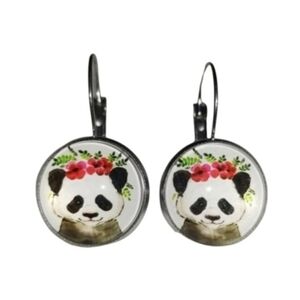 Handcrafted Panda Earrings